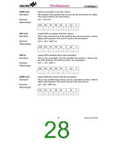 浏览型号HT48R06A-1的Datasheet PDF文件第28页