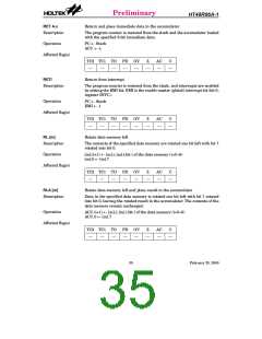 浏览型号HT48R06A-1的Datasheet PDF文件第35页