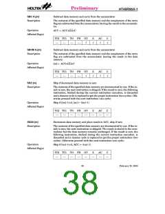 浏览型号HT48R06A-1的Datasheet PDF文件第38页