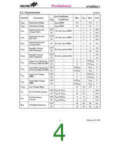 浏览型号HT48R06A-1的Datasheet PDF文件第4页