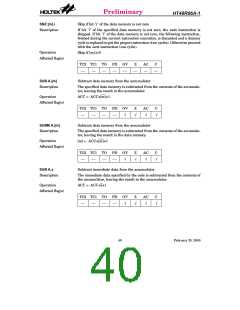 浏览型号HT48R06A-1的Datasheet PDF文件第40页