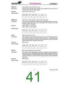 浏览型号HT48R06A-1的Datasheet PDF文件第41页