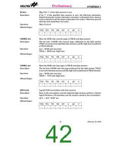 浏览型号HT48R06A-1的Datasheet PDF文件第42页