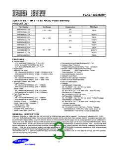 浏览型号K9F5608D0C-P的Datasheet PDF文件第3页