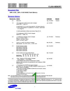 浏览型号K9K1208D0C的Datasheet PDF文件第1页
