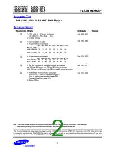 浏览型号K9K1208D0C的Datasheet PDF文件第2页