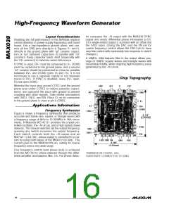 浏览型号MAX038的Datasheet PDF文件第16页