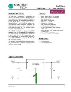浏览型号AAT3200IQY-2.85-T1的Datasheet PDF文件第1页