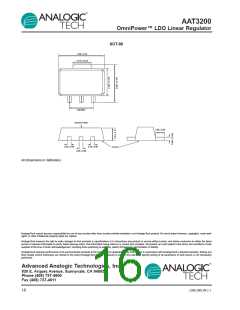 浏览型号AAT3200IQY-2.0-T1的Datasheet PDF文件第16页