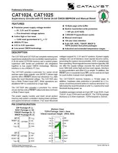 浏览型号CAT1024ZE-28TE13的Datasheet PDF文件第1页