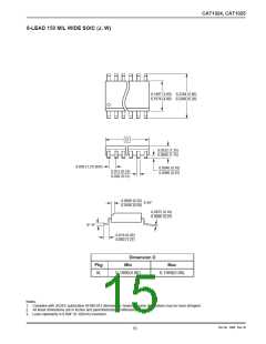 浏览型号CAT1024ZE-28TE13的Datasheet PDF文件第15页