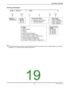 浏览型号CAT1024ZE-28TE13的Datasheet PDF文件第19页