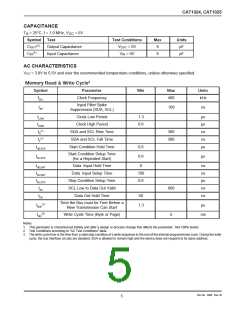 浏览型号CAT1024ZE-28TE13的Datasheet PDF文件第5页