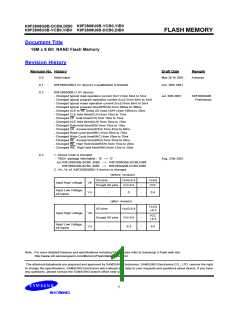 浏览型号K9F2808Q0B-D的Datasheet PDF文件第1页