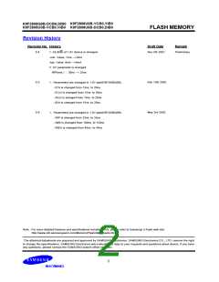 浏览型号K9F2808Q0B-D的Datasheet PDF文件第2页