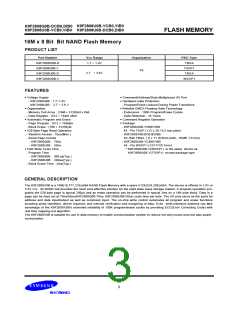 浏览型号K9F2808Q0B-D的Datasheet PDF文件第3页