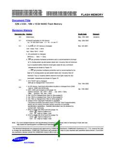 浏览型号K9F5608Q0B-HIB0的Datasheet PDF文件第1页