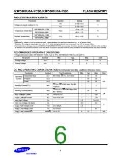 浏览型号K9F5608U0的Datasheet PDF文件第6页
