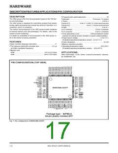 浏览型号M38020E7-192SS的Datasheet PDF文件第17页