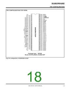 浏览型号M38020E7-192SS的Datasheet PDF文件第18页