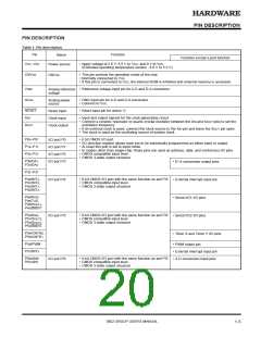 浏览型号M38020E7-192SS的Datasheet PDF文件第20页