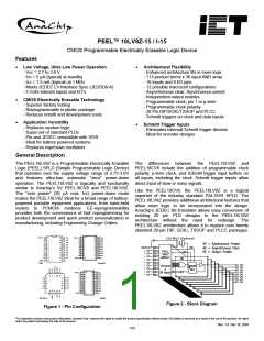 浏览型号PEEL18LV8ZTI-15L的Datasheet PDF文件第1页