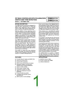浏览型号ZNBG3114的Datasheet PDF文件第1页