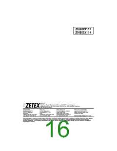 浏览型号ZNBG3114的Datasheet PDF文件第16页