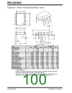 浏览型号12C508A的Datasheet PDF文件第100页