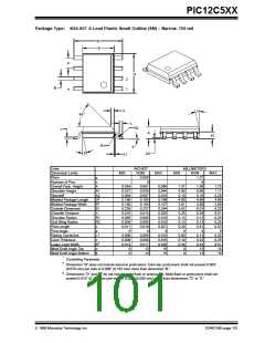 浏览型号12C508A的Datasheet PDF文件第101页