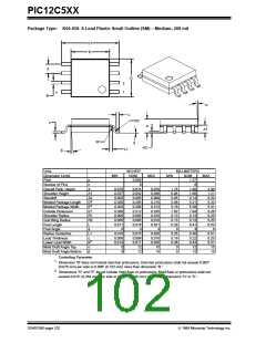 浏览型号12C508A的Datasheet PDF文件第102页