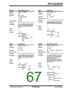 浏览型号12CE673的Datasheet PDF文件第67页
