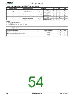 浏览型号AM29LV320MB110RPC的Datasheet PDF文件第54页