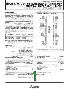 浏览型号M37211M2-526SP的Datasheet PDF文件第1页