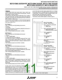 浏览型号M37211M2-011SP的Datasheet PDF文件第11页