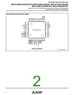浏览型号M37211M2-526SP的Datasheet PDF文件第2页