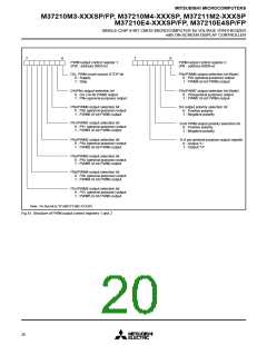 浏览型号M37211M2-011SP的Datasheet PDF文件第20页