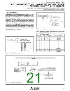 浏览型号M37211M2-011SP的Datasheet PDF文件第21页