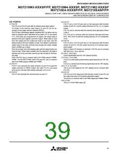 浏览型号M37211M2-526SP的Datasheet PDF文件第39页