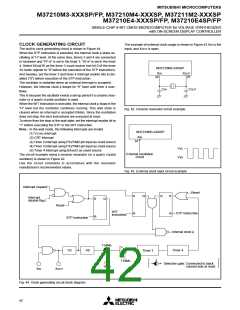浏览型号M37211M2-526SP的Datasheet PDF文件第42页