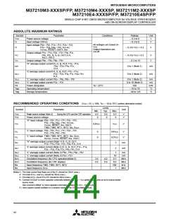 浏览型号M37211M2-526SP的Datasheet PDF文件第44页