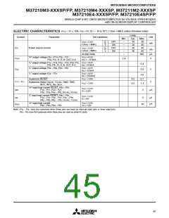 浏览型号M37211M2-526SP的Datasheet PDF文件第45页