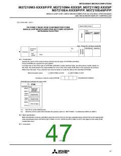 浏览型号M37211M2-526SP的Datasheet PDF文件第47页
