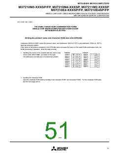浏览型号M37211M2-526SP的Datasheet PDF文件第51页