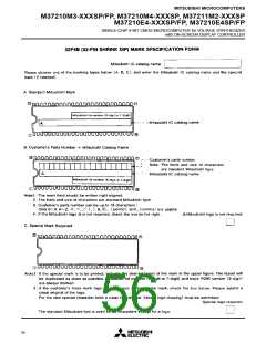 浏览型号M37211M2-526SP的Datasheet PDF文件第56页