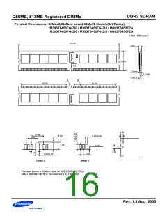 浏览型号M393T6453FZ3-CC的Datasheet PDF文件第16页