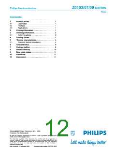 浏览型号Z0103的Datasheet PDF文件第12页