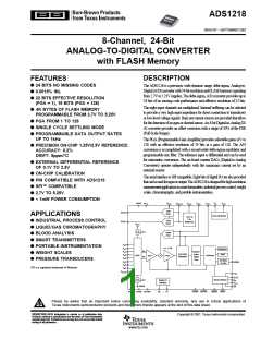 浏览型号ADS1218Y250的Datasheet PDF文件第1页