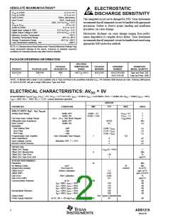 浏览型号ADS1218Y250的Datasheet PDF文件第2页
