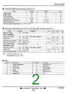 浏览型号AN7161NFP的Datasheet PDF文件第2页